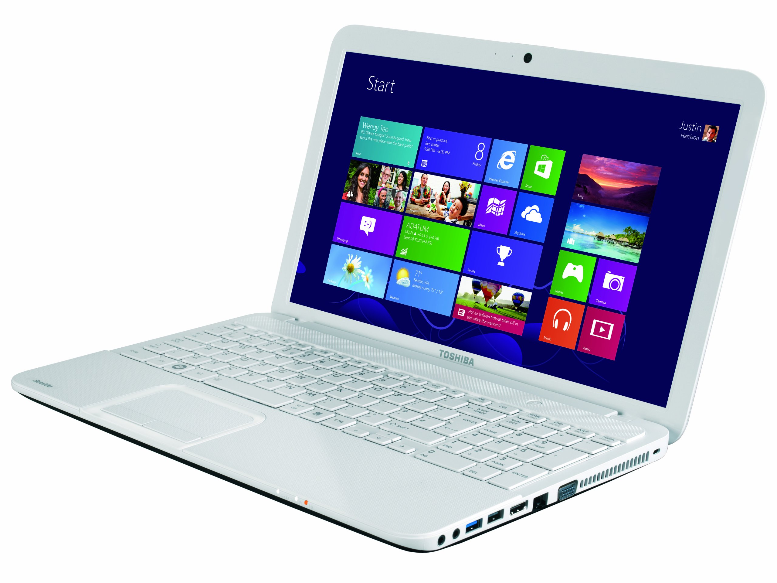 Toshiba Satellite C855-2F0 15.6-inch Notebook (White)-(Intel Core
